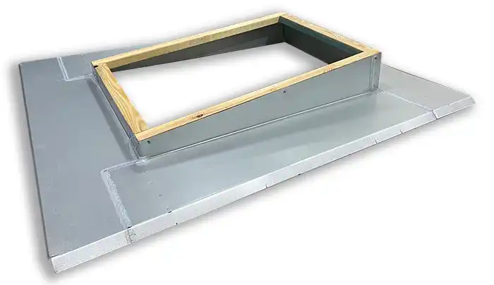 Custom Flashing for Flat Roof Skylights on Corrugated Roof